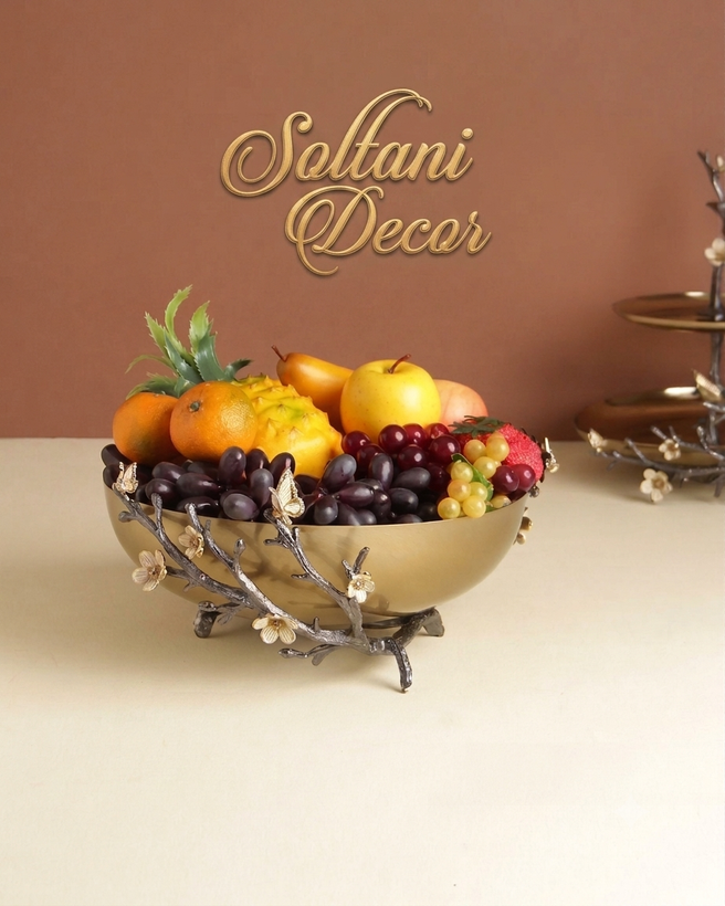 مجموعه لوکس پذیرایی Soltani Decor | کالکشن طرح شاخه و شکوفه